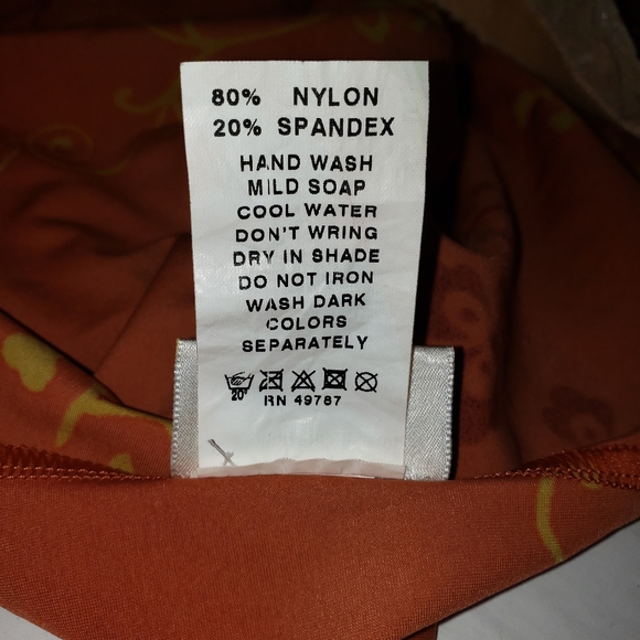 GOTTEX SWIMWEAR COPPER & GOLD ONE PIECE SWIMSUIT SIZE 16 - Picture 7 of 9